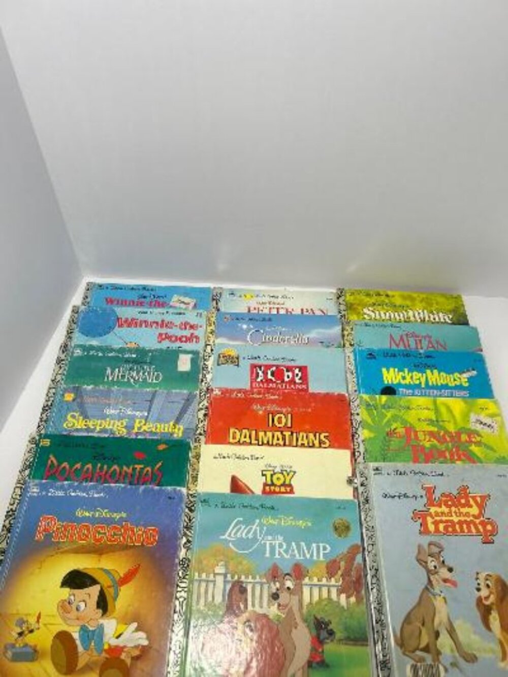 Vintage Little Golden Books Lot Of 17 Children’s Disney